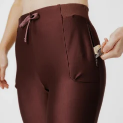 Kalenji Leggings Cortos Running Transpirable Mujer - Run Dry 500 Marrón -Deporte Total Shop leggings cortos running transpirable mujer run dry 500 marron 4