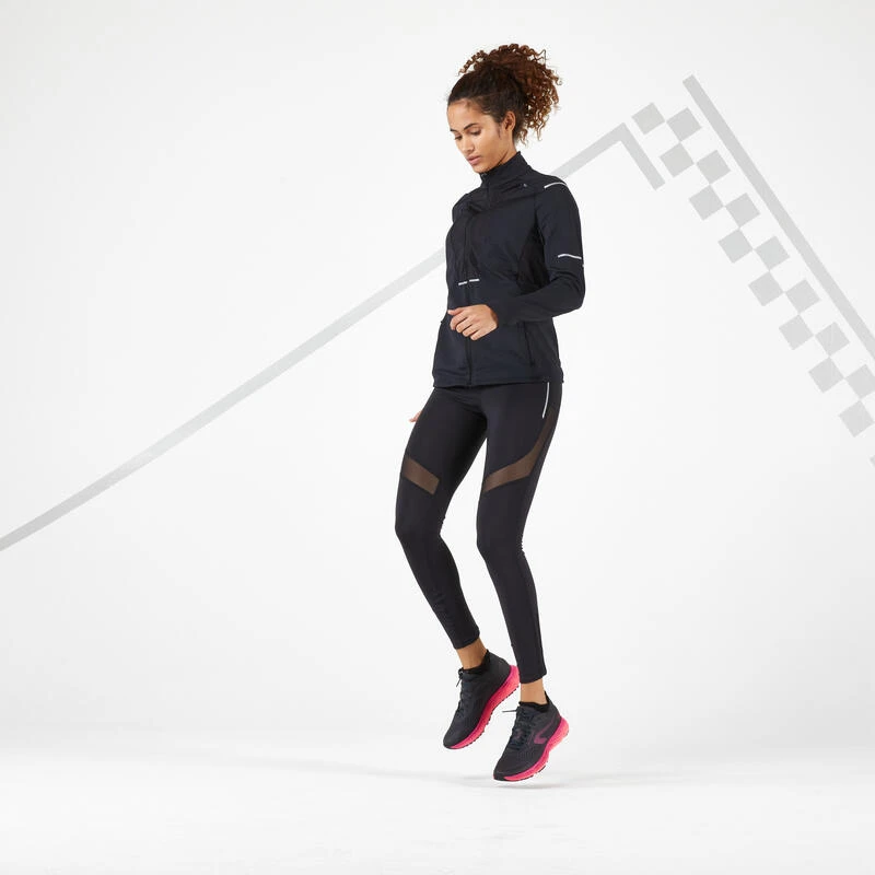 Leggings Mallas Running Largas Mujer Kiprun Support Negro 2 Leggings Mallas Running Largas Mujer Kiprun Support Negro - Imagen 2