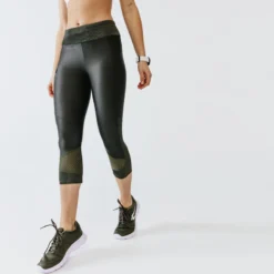 Kalenji Leggings Mallas Running Piratas Mujer Run Dry+ Feel Negro -Deporte Total Shop leggings mallas running piratas mujer run dry feel caqui