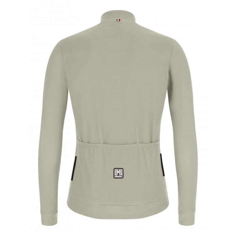 Santini Maillot Ciclismo Carretera Manga Larga Hombre Triban Gravel Gris 2 Santini Maillot Ciclismo Carretera Manga Larga Hombre Triban Gravel Gris - Imagen 2