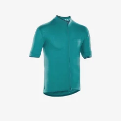 Maillot Ciclismo Gravel Manga Corta Lana Merina Hombre Triban RC 900 Burdeos -Deporte Total Shop maillot ciclismo gravel manga corta lana merina hombre triban rc 900 verde