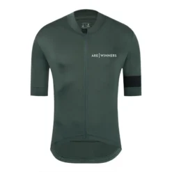 Maillot Ciclismo Manga Corta Hombre Verano Captain Verde Oscuro
