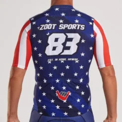 Maillot Ciclismo Manga Corta Hombre ZOOT LTD STARS&STRIPES Azul Estrellas -Deporte Total Shop maillot ciclismo manga corta hombre zoot ltd stars and stripes azul estrellas 2