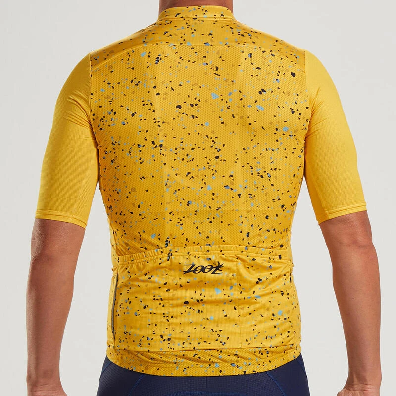 Maillot Ciclismo Manga Corta Hombre ZOOT RECON CYCLE-SULPHER Amarillo 2 Maillot Ciclismo Manga Corta Hombre ZOOT RECON CYCLE-SULPHER Amarillo - Imagen 2
