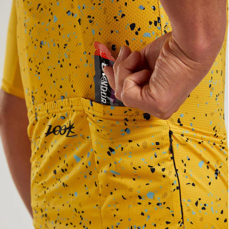 Maillot Ciclismo Manga Corta Hombre ZOOT RECON CYCLE-SULPHER Amarillo 3 Maillot Ciclismo Manga Corta Hombre ZOOT RECON CYCLE-SULPHER Amarillo - Imagen 3