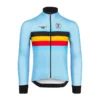 Bioracer Maillot Ciclismo Manga Larga - Azul - Oficial Del Equipo De Bélgica (2023)