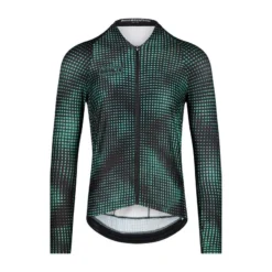 Bioracer Maillot Ciclismo Manga Larga Hombre - Verde - Icon - Arte Óptico