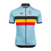 Bioracer Maillot Ciclismo Para Niños - Azul - Equipo Oficial De Bélgica (2023)