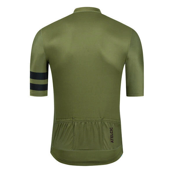 Maillot De Ciclismo Manga Corta Verano Hombre Atelcic NARIUS U02 Verde 2 Maillot De Ciclismo Manga Corta Verano Hombre Atelcic NARIUS U02 Verde - Imagen 2