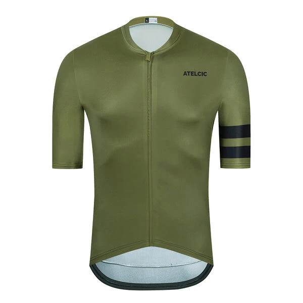 Maillot De Ciclismo Manga Corta Verano Hombre Atelcic NARIUS U02 Verde 1 Maillot De Ciclismo Manga Corta Verano Hombre Atelcic NARIUS U02 Verde