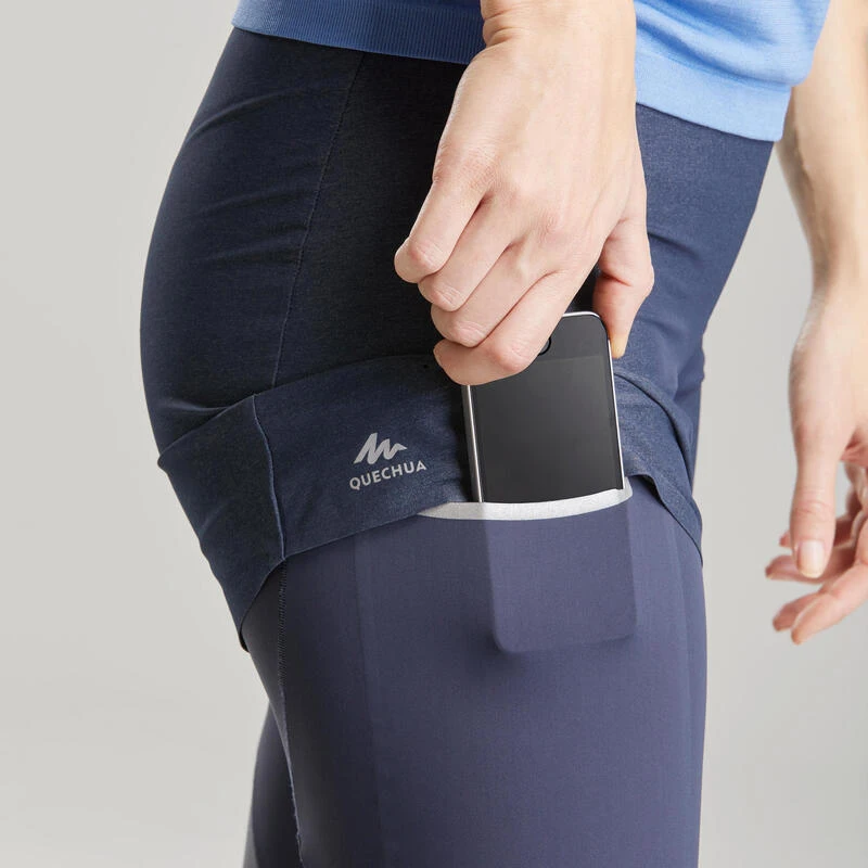 Quechua Mallas Con Pantalón Corto De Montaña Y Trekking Ultraligeras Mujer FH900 Azul 4 Quechua Mallas Con Pantalón Corto De Montaña Y Trekking Ultraligeras Mujer FH900 Azul - Imagen 4