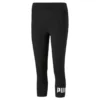 Mallas Mujer PUMA 3/4 Essentials Logo Negro