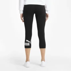Mallas Mujer PUMA 3/4 Essentials Logo Negro -Deporte Total Shop mallas mujer puma 34 essentials logo negro 2