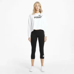 Mallas Mujer PUMA 3/4 Essentials Logo Negro -Deporte Total Shop mallas mujer puma 34 essentials logo negro 3