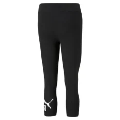Mallas Mujer PUMA 3/4 Essentials Logo Negro -Deporte Total Shop mallas mujer puma 34 essentials logo negro 4
