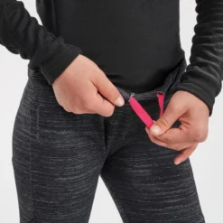 Mallas Térmicas De Montaña Y Trekking Niños 7-15 Años Quechua SH100 WARM Negro -Deporte Total Shop mallas termicas de montaa y trekking nios 7 15 aos quechua sh100 warm negro 3