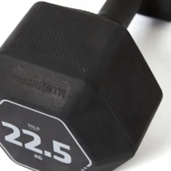 Mancuerna 22,5 Kg Hexagonal Dumbbell Musculación Cross Training Corength -Deporte Total Shop mancuerna 225 kg hexagonal dumbbell musculacion cross training corength 1