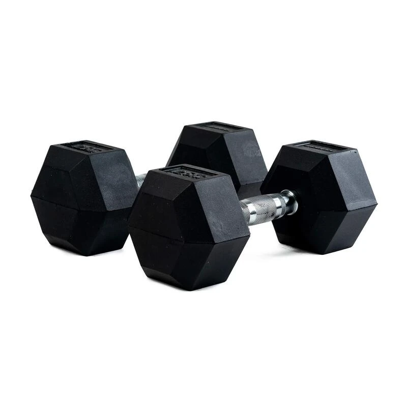 BODYTONE Mancuernas De Goma Hexagonales Profesionales 15Kg 2 BODYTONE Mancuernas De Goma Hexagonales Profesionales 15Kg - Imagen 2