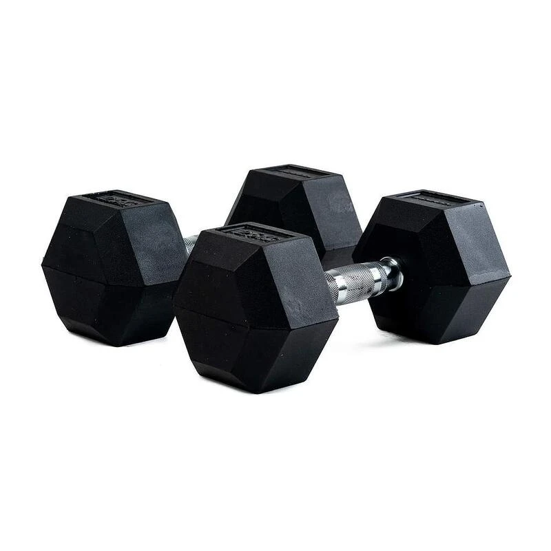 BODYTONE Mancuernas De Goma Hexagonales Profesionales 15Kg 1 BODYTONE Mancuernas De Goma Hexagonales Profesionales 15Kg