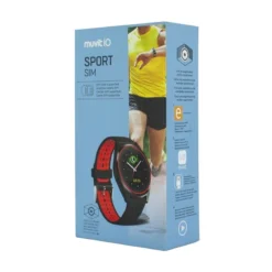 Muvit IO Reloj De Actividad Y Sueño Sport SIM Negro/rojo -Deporte Total Shop muvit io reloj de actividad y sueo sport sim negrorojo 3