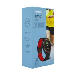 Muvit IO Reloj De Actividad Y Sueño Sport SIM Negro/rojo -Deporte Total Shop muvit io reloj de actividad y sueo sport sim negrorojo 4