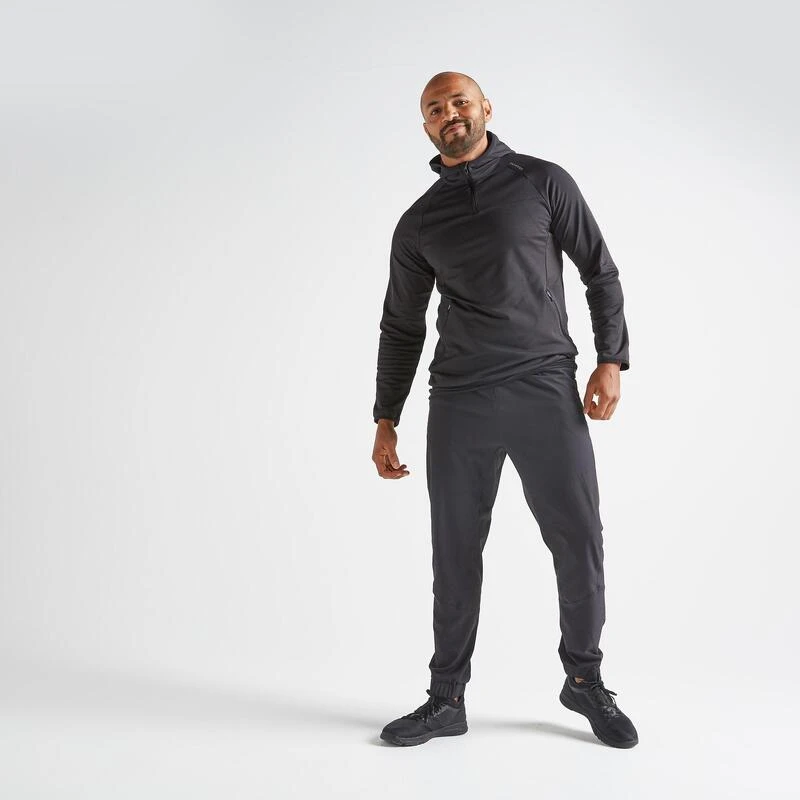 Pantalón Chándal Hombre Fitness Domyos FIT 500 Negro 3 Pantalón Chándal Hombre Fitness Domyos FIT 500 Negro - Imagen 3