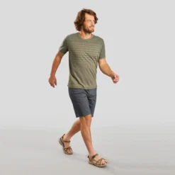 Pantalón Corto De Montaña Y Trekking Hombre Quechua NH100 Fresh Gris -Deporte Total Shop pantalon corto de montaa y trekking hombre quechua nh100 fresh gris 2