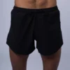 Pantalón Corto De Running De Poliéster Reciclado Para Hombre Negro TRR