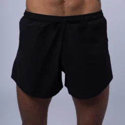 Pantalón Corto De Running De Poliéster Reciclado Para Hombre Negro TRR