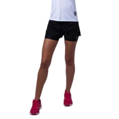 Pantalón Corto De Running De Poliéster Reciclado Para Mujer Negro TRR -Deporte Total Shop pantalon corto de running de poliester reciclado para mujer negro trr 3
