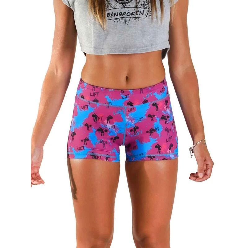 Pantalón Corto Short Mujer Banbroken PURPLE LIFT Morado 2 Pantalón Corto Short Mujer Banbroken PURPLE LIFT Morado - Imagen 2