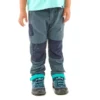 Quechua Pantalón De Montaña Y Trekking Desmontable Niños 2-6 Años MH500 Gris