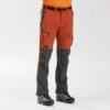 Pantalón De Montaña Y Trekking Resistente Hombre MT500 Naranja