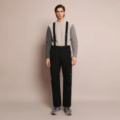 Pantalón Esquí Regular Tirantes Ajustables Hombre SCALPERS ADN SKI PANT Negro
