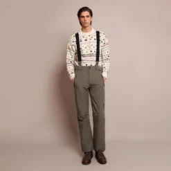 Pantalón Esquí Regular Tirantes Ajustables Hombre SCALPERS ADN SKI PANT Negro -Deporte Total Shop pantalon esqui regular tirantes ajustables hombre scalpers adn ski pant verde