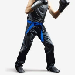 Pantalón Kick Boxing Full Contact Outshock 500 Negro -Deporte Total Shop pantalon kick boxing full contact outshock 500 negro 4