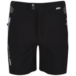 Regatta Pantalones Cortos Caminar Para Hombre Negro, Gris Imán