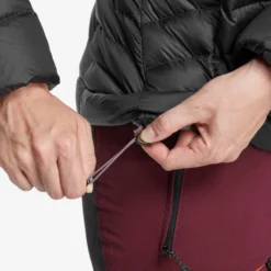 Plumífero De Montaña Y Trekking Con Capucha Mujer Forclaz MT500 -Deporte Total Shop plumifero de montaa y trekking con capucha mujer forclaz mt500 3