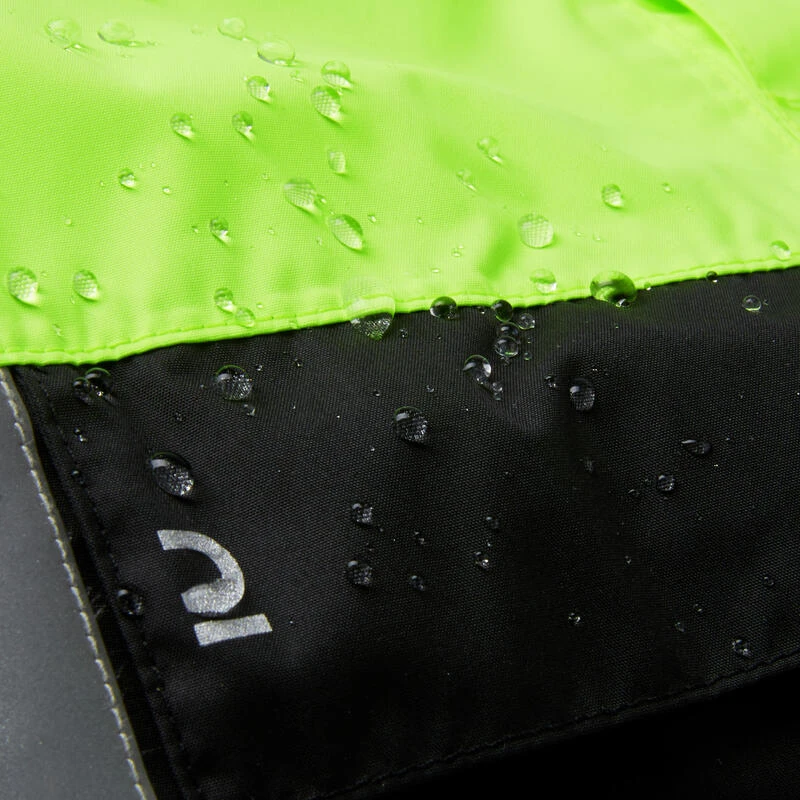 BTWIN Poncho Impermeable Ciclismo Urbano Alta Visibilidad EPI 560 Amarillo Flúor/negro 5 BTWIN Poncho Impermeable Ciclismo Urbano Alta Visibilidad EPI 560 Amarillo Flúor/negro - Imagen 5