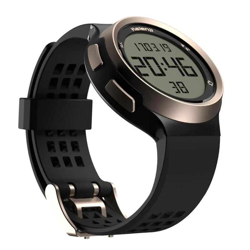 Kalenji PRODUCTO REACONDICIONADO: RELOJ CRONÓMETRO DE RUNNING HOMBRE W900 NEGRO Y COBRE 2 Kalenji PRODUCTO REACONDICIONADO: RELOJ CRONÓMETRO DE RUNNING HOMBRE W900 NEGRO Y COBRE - Imagen 2