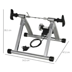 Rodillo Entrenamiento Bicicleta HOMCOM 54,5x47,2x39,1 Cm Plata -Deporte Total Shop rodillo entrenamiento bicicleta homcom 545x472x391 cm plata 2