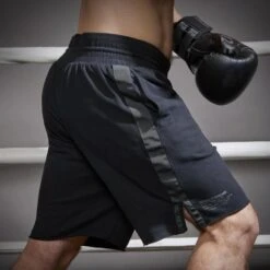 Short Pantalon Corto De Boxeo Outshock 100 Negro -Deporte Total Shop short pantalon corto de boxeo outshock 100 negro 4