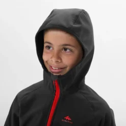 Quechua Softshell De Montaña Y Trekking NIños 7-15 Años Quehcua MH550 Gris -Deporte Total Shop softshell de montaa y trekking nios 7 15 aos quehcua mh550 gris 3