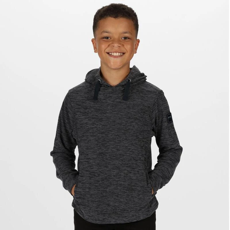 Regatta Sudadera Polar Ligera Kade Con Capucha Para Niños Niñas Gris Jaspeado Seal 4 Regatta Sudadera Polar Ligera Kade Con Capucha Para Niños Niñas Gris Jaspeado Seal - Imagen 4
