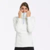 Quechua Sudadera Polar Montaña Y Nieve Mujer SH100 Warm Warm Blanco