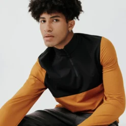 Kalenji Sudadera Running Hombre Manga Larga Cálida Warm 500 Ocre 8 Kalenji Sudadera Running Hombre Manga Larga Cálida Warm 500 Ocre -Deporte Total Shop sudadera running hombre manga larga calida warm 500 ocre 2