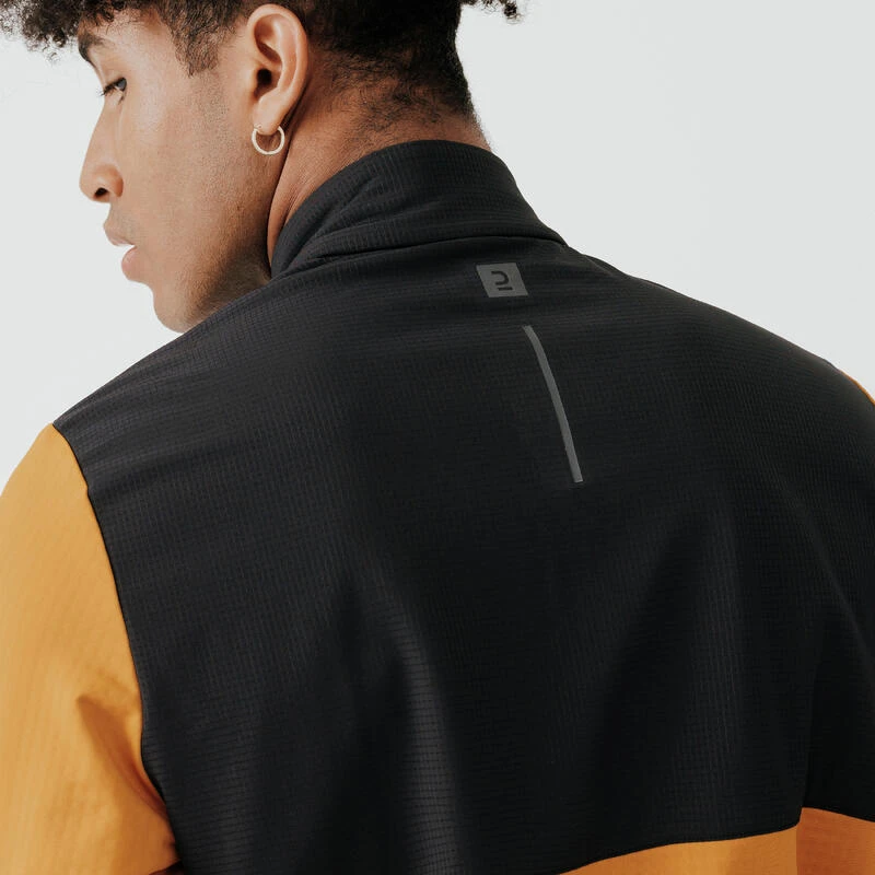 Kalenji Sudadera Running Hombre Manga Larga Cálida Warm 500 Ocre 4 Kalenji Sudadera Running Hombre Manga Larga Cálida Warm 500 Ocre - Imagen 4