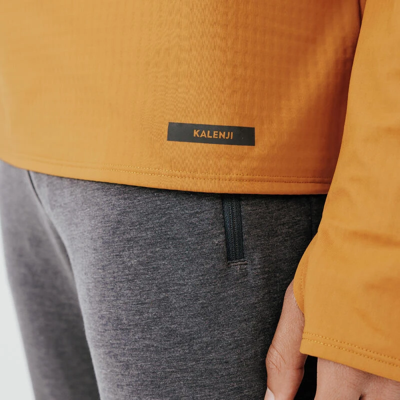 Kalenji Sudadera Running Hombre Manga Larga Cálida Warm 500 Ocre 5 Kalenji Sudadera Running Hombre Manga Larga Cálida Warm 500 Ocre - Imagen 5