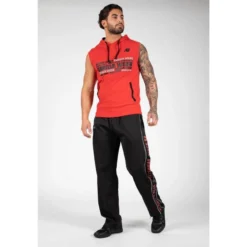 Sudadera Sin Mangas Con Capucha Poliéster Hombre GORILLA WEAR Melbourne Rojo -Deporte Total Shop sudadera sin mangas con capucha poliester hombre gorilla wear melbourne rojo 2