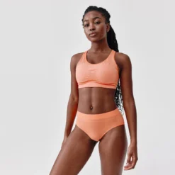 Sujetador-Top Running Sujeción Alta Kalenji Rosa Coral -Deporte Total Shop sujetador top running sujecion alta kalenji rosa coral 2